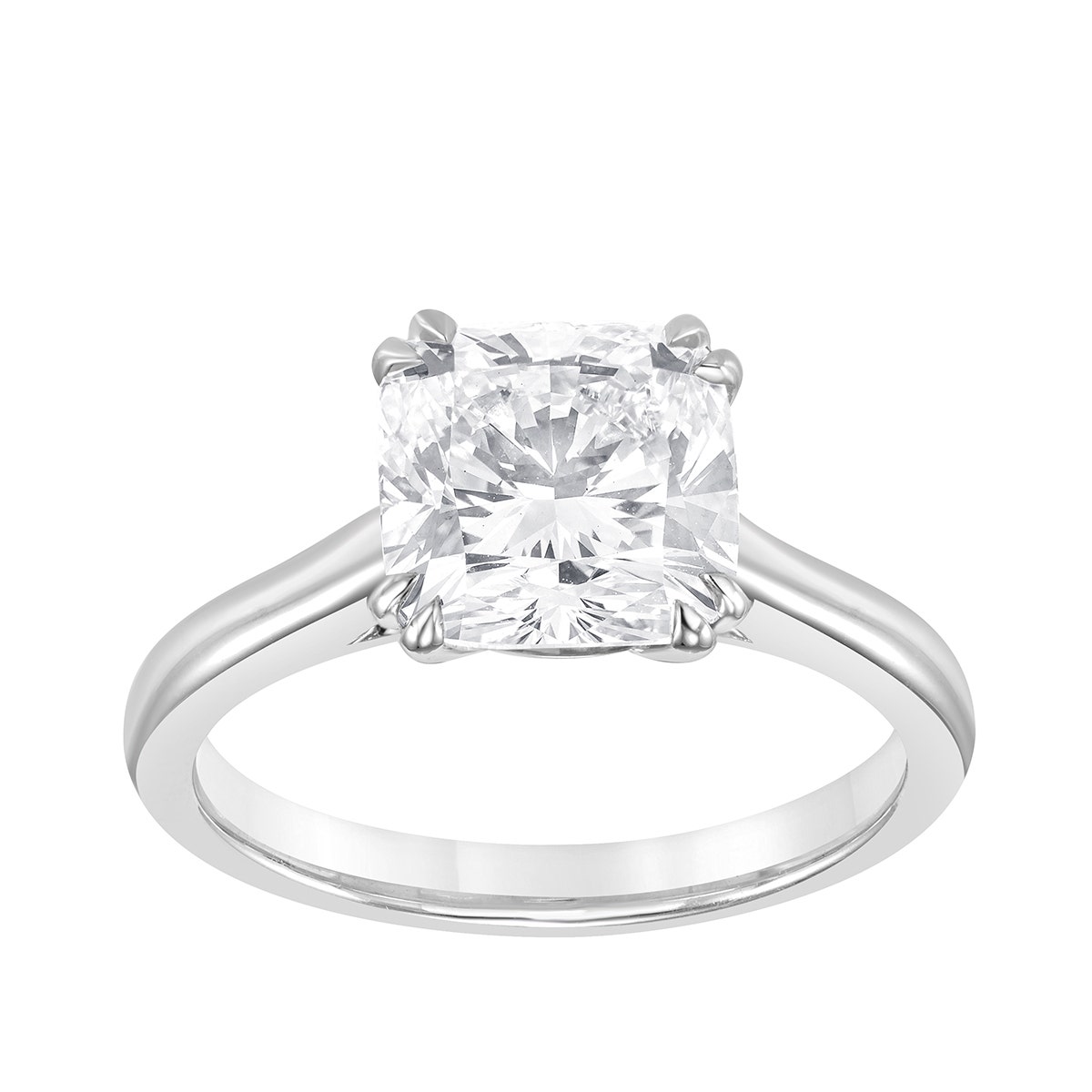 Forevermade 3 ct. tw. Lab-Grown Cushion Diamond Solitaire Engagement Ring in 14K White Gold