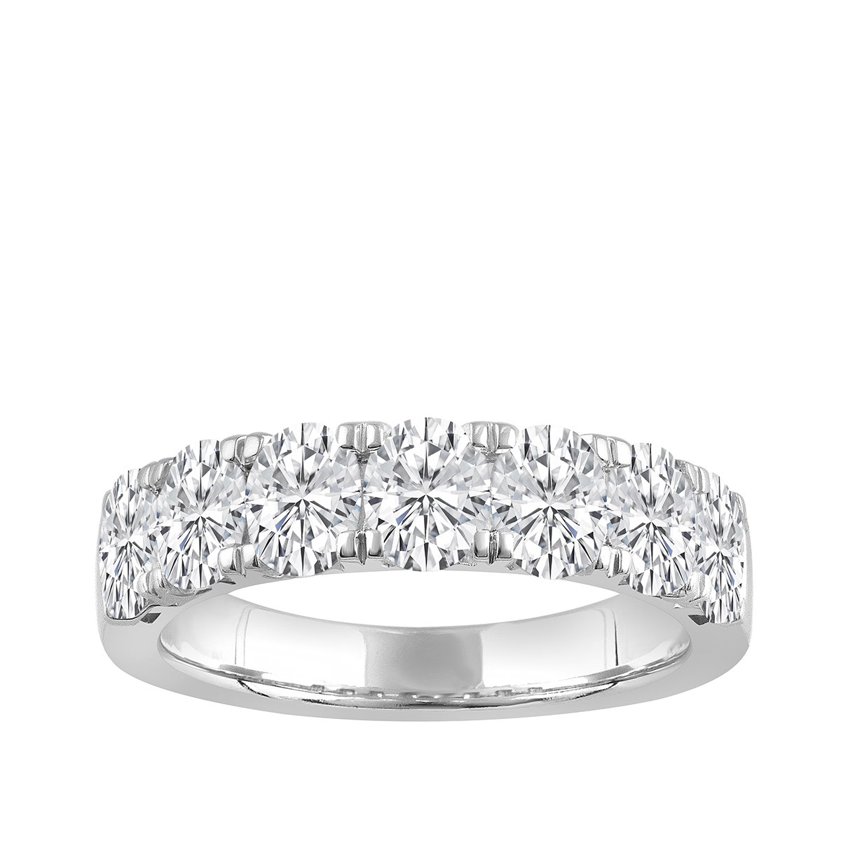 Forevermade 3 ct. tw. Lab-Grown 7-Stone Oval Anniversary Band in 14K White Gold
