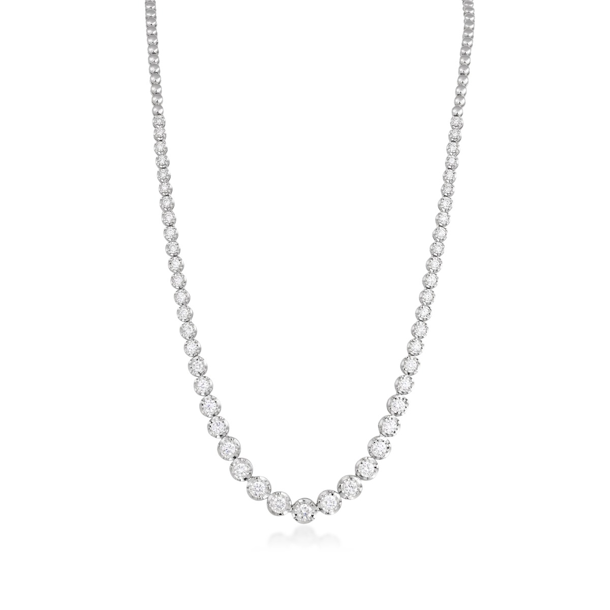 Forevermade 3 ct. tw. Lab-Grown Diamond Reviera Necklace in Sterling Silver