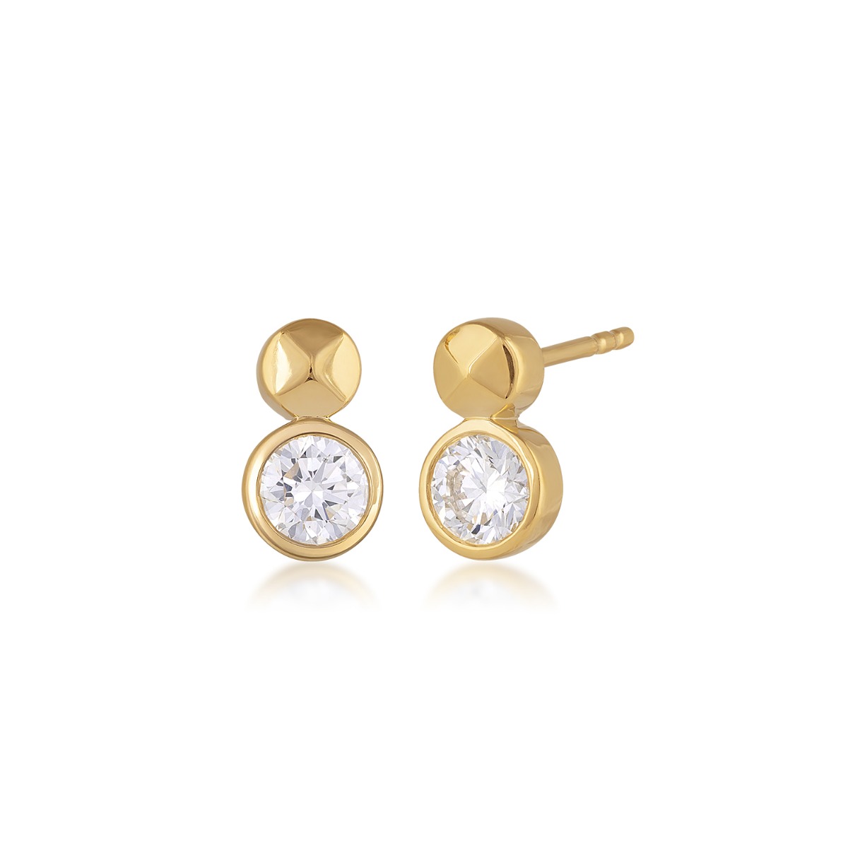 Demi Fine 1 ct. tw. Lab-Grown Diamond Drop Earrings in Vermeil