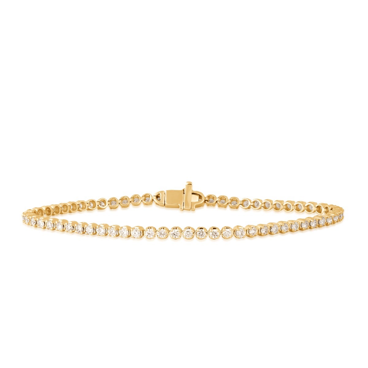 Forevermade 2 ct. tw. Lab-Grown Diamond Tennis Bracelet in 14K Yellow Gold