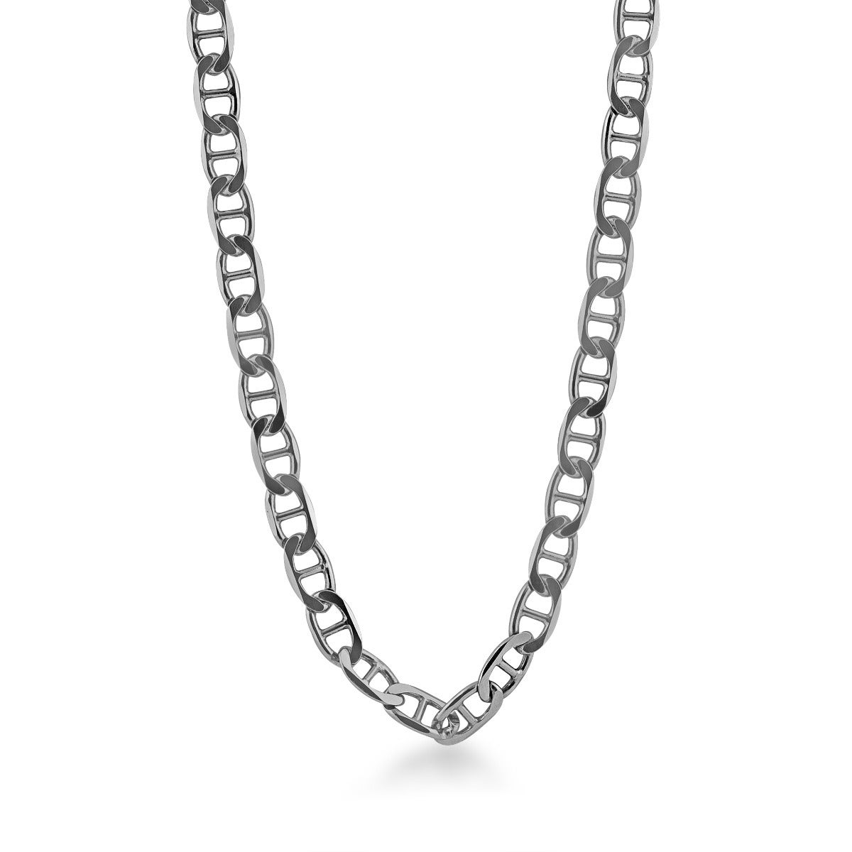 7mm 22" Sterling Silver Mariner Link Chain - RPM/LE0150-SS-22
