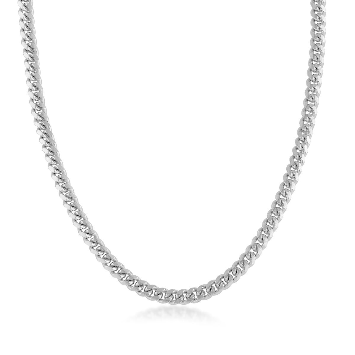 5mm 20" Miami Cuban Chain in Sterling Silver