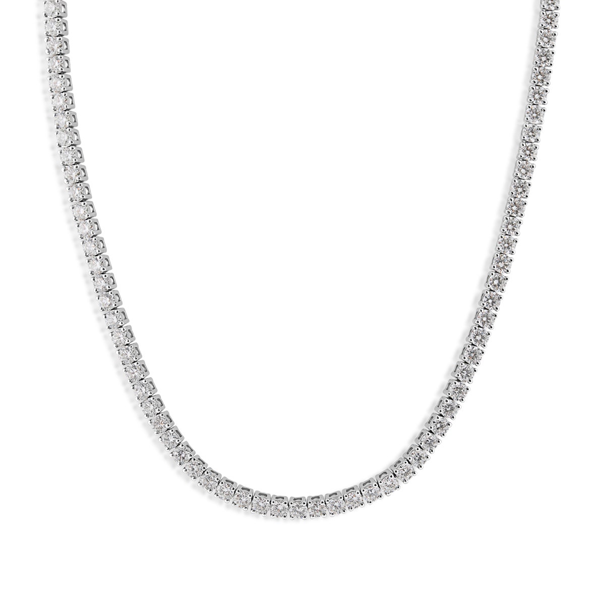 Forevermade 10 ct. tw. Lab-Grown Diamond 16" Tennis Necklace in 14K White Gold