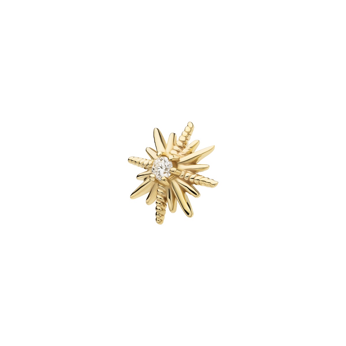 Revelry Lab-Grown Round Diamond Accent Starburst Topper in 14K Yellow Gold