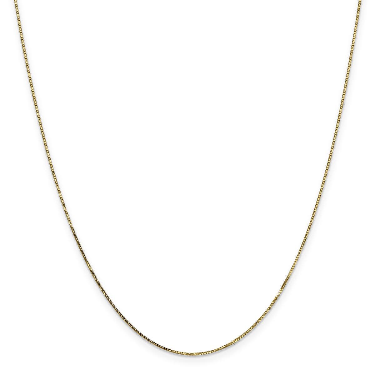 .75mm 18" Box Chain 14k Yellow Gold - BOX053-18-14Y