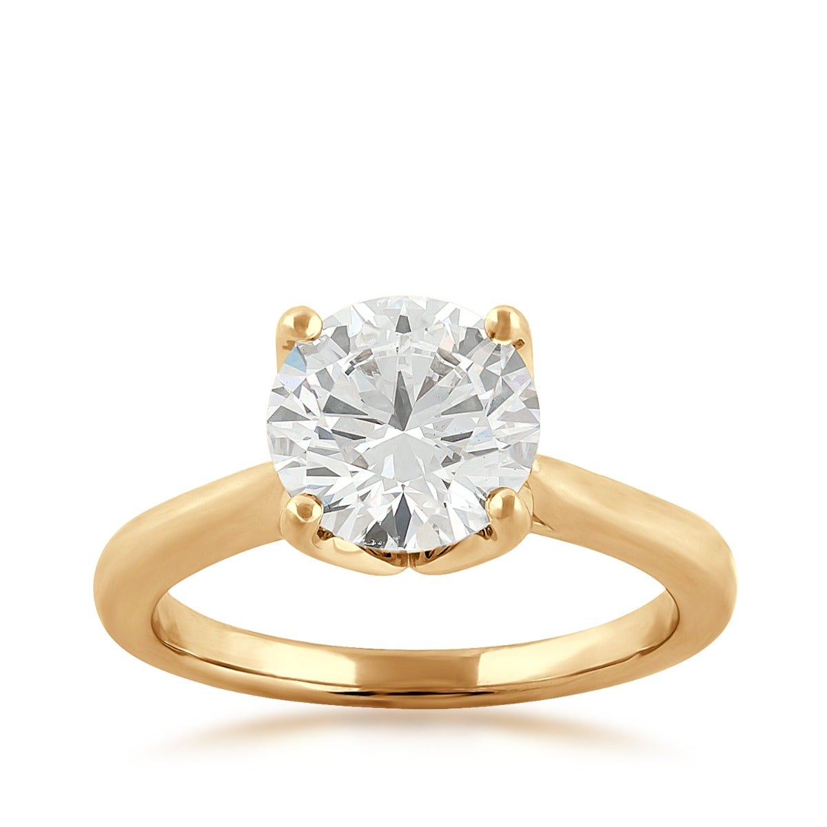 Forevermade 3 ct. tw. Lab-Grown Round Brilliant Diamond Solitaire Engagement Ring in 14K Yellow Gold