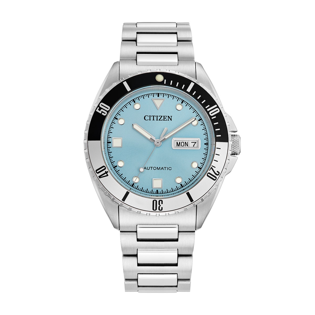 Citizen Men's Sport Automatic Stainless Steel Watch with Blue Dial