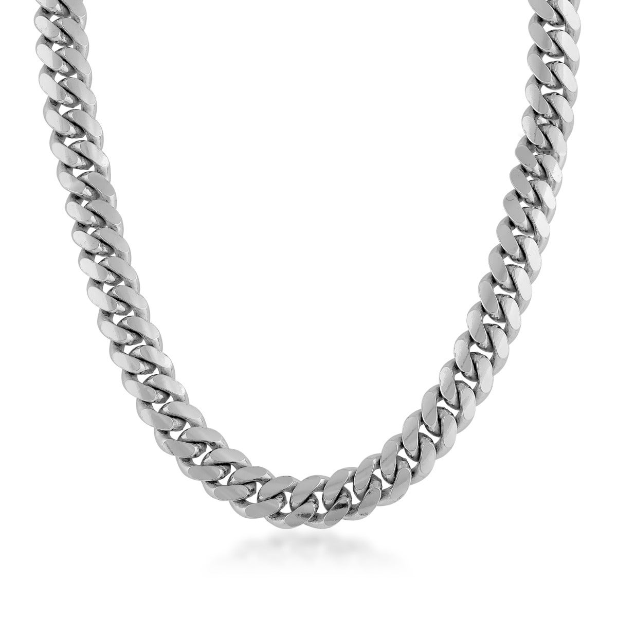 10mm 24" Miami Cuban Chain in Sterling Silver