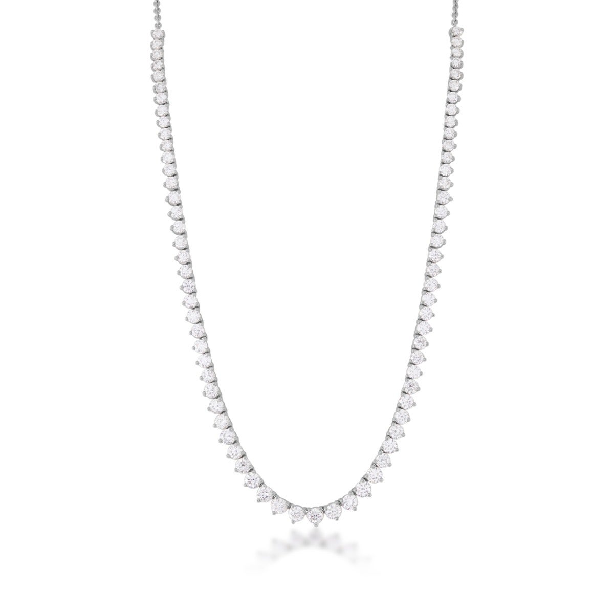 Forevermade 5 ct. tw. Lab-Grown Diamond Riviera Necklace in 14K White Gold